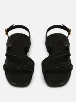 Sandały elastyczne o szerokim kroju