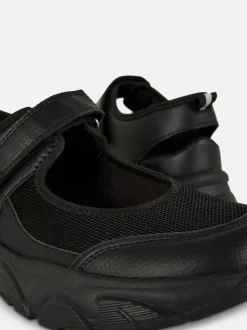 Sandały typu Mary Jane na płaskiej platformie