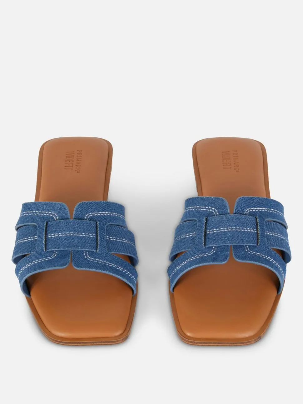 Sandały typu mule z jeansu