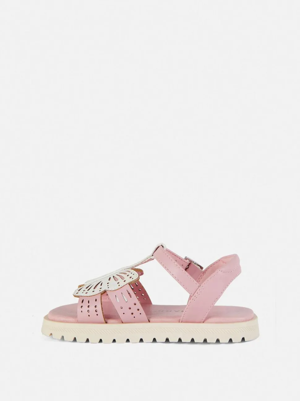 Sandały z odkrytymi palcami i motywem motyla