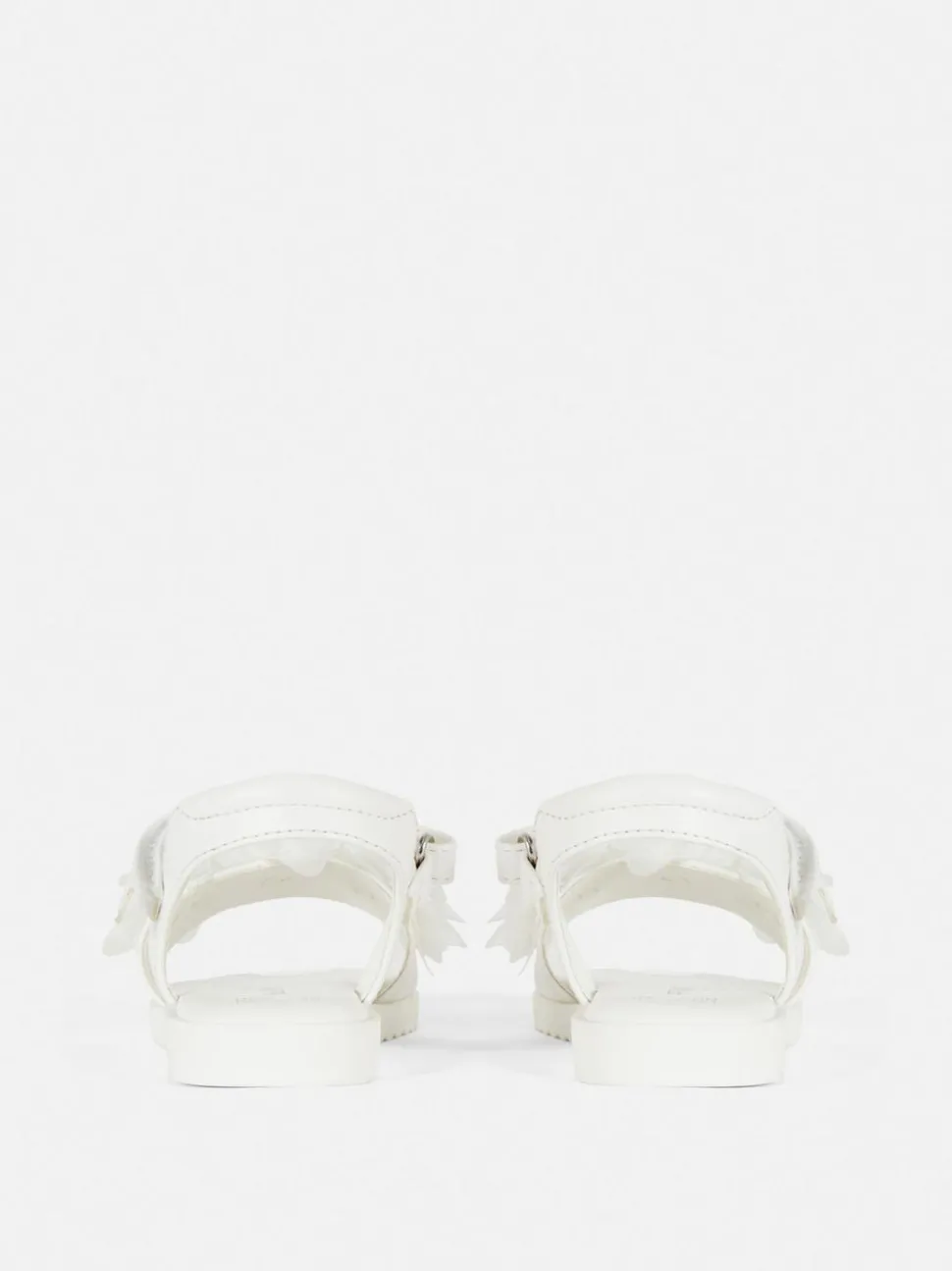 Sandały z paskami w kwiaty