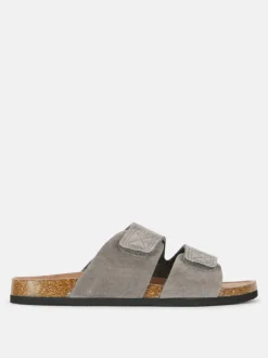 Sandały z wkładką i dwoma paskami