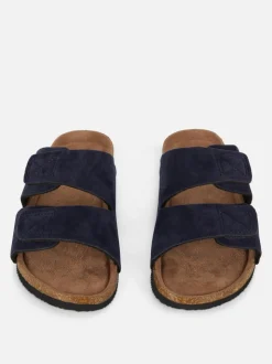 Sandały z wkładką i dwoma paskami