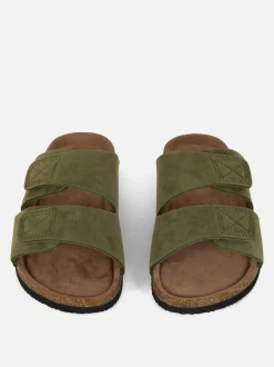 Sandały z wkładką i dwoma paskami