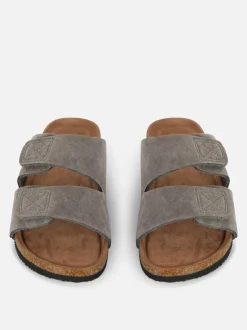 Sandały z wkładką i dwoma paskami