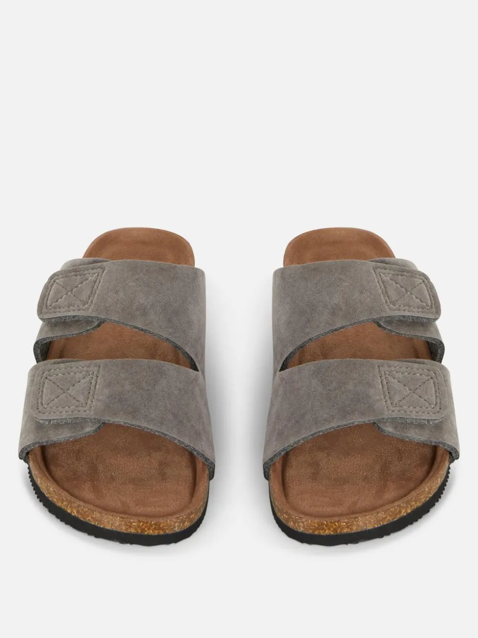 Sandały z wkładką i dwoma paskami