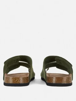 Sandały z wkładką i dwoma paskami