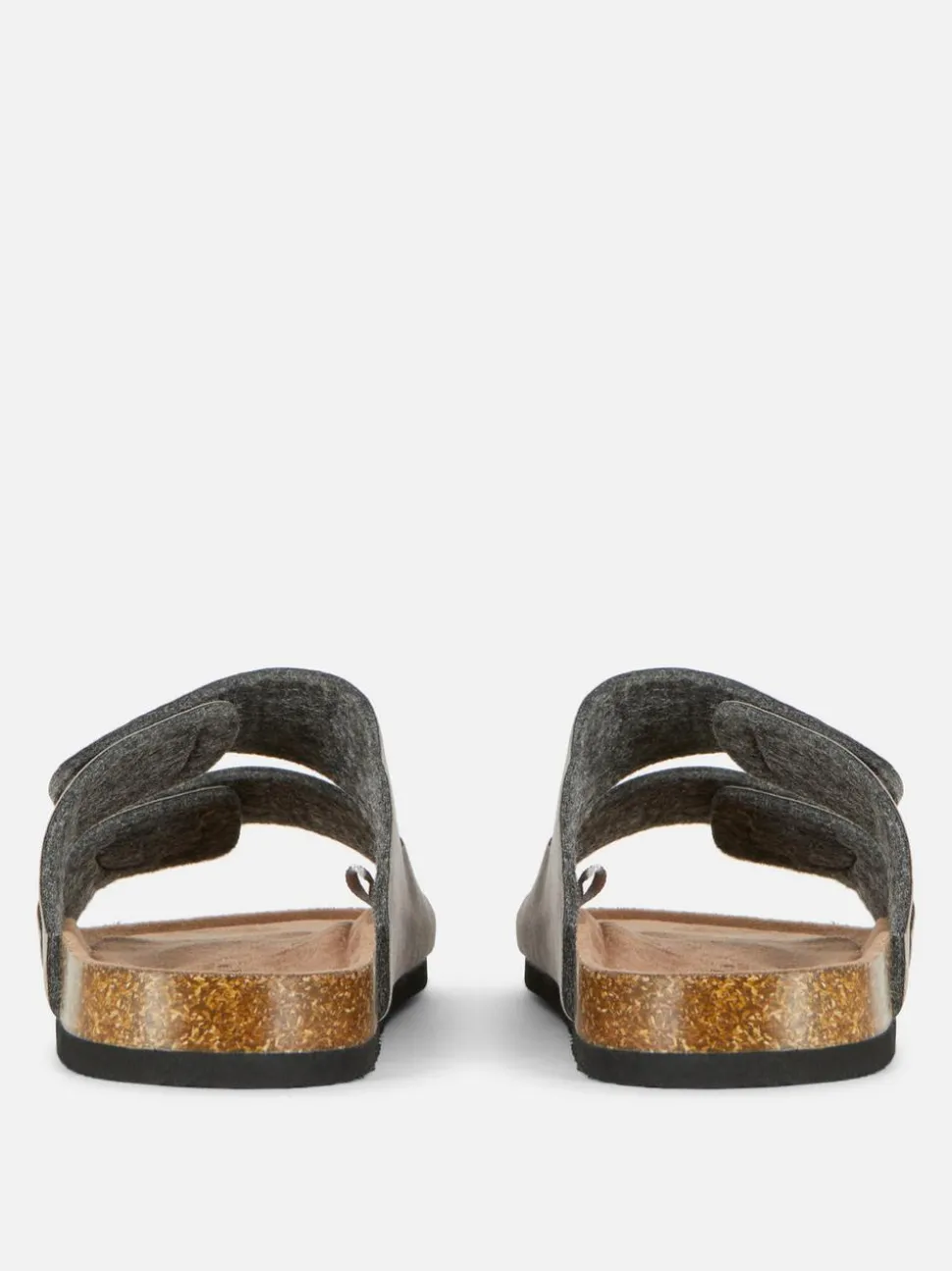 Sandały z wkładką i dwoma paskami