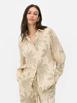 Satynowa koszula na guziki Paula Echevarría