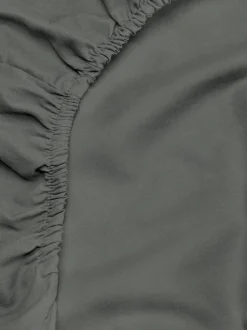 Satynowe prześcieradło z gumką na łóżko jednoosobowe