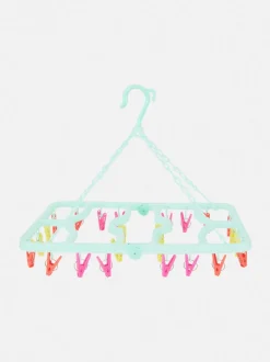 Składana suszarka z 24 klamerkami