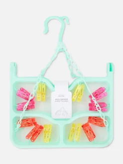 Składana suszarka z 24 klamerkami