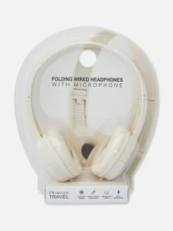 Składane słuchawki przewodowe