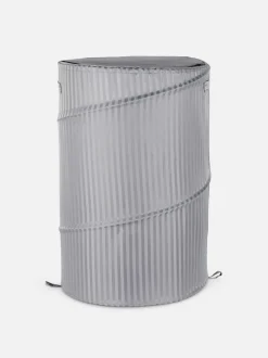 Składany kosz na pranie w paski