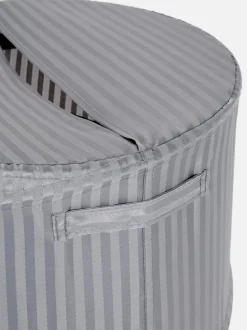 Składany kosz na pranie w paski