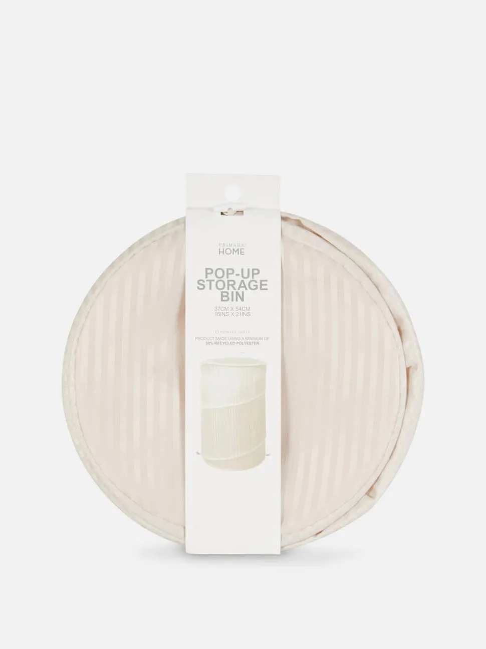 Składany kosz na pranie w paski