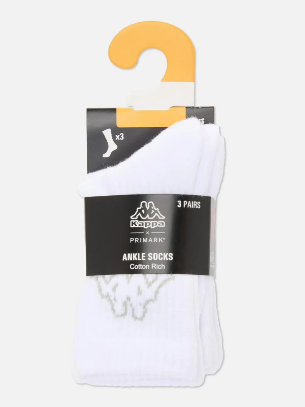 Skarpety do kostki Kappa x Primark, 3 pary