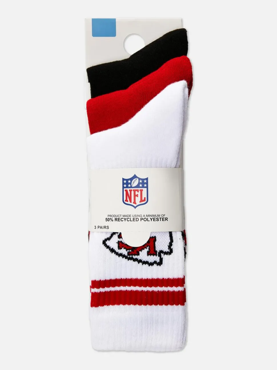 Skarpety Kansas City Chiefs, 3 pary