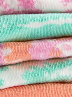 Skarpety sportowe z efektem barwienia tie-dye, 5 par