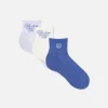 Skarpety sportowe z haftem, 3 pary