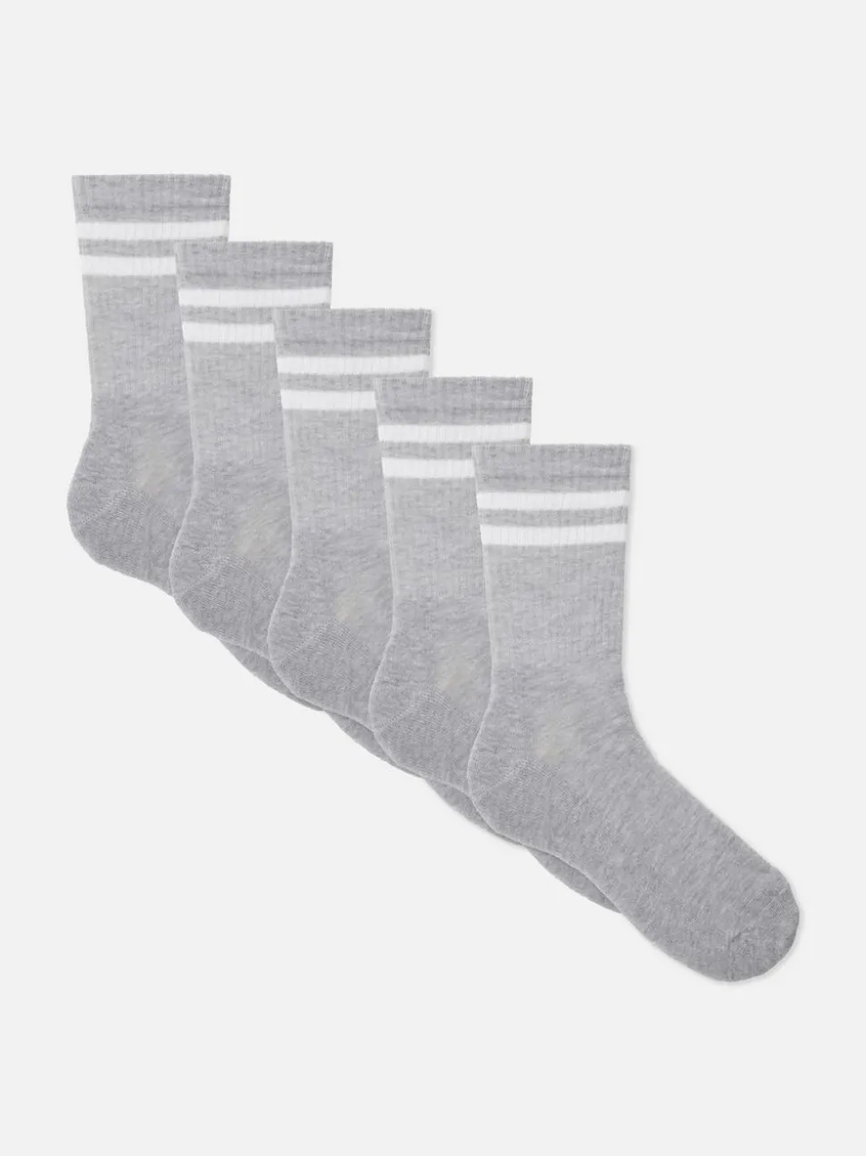 Skarpety sportowe z paskami, 5 par