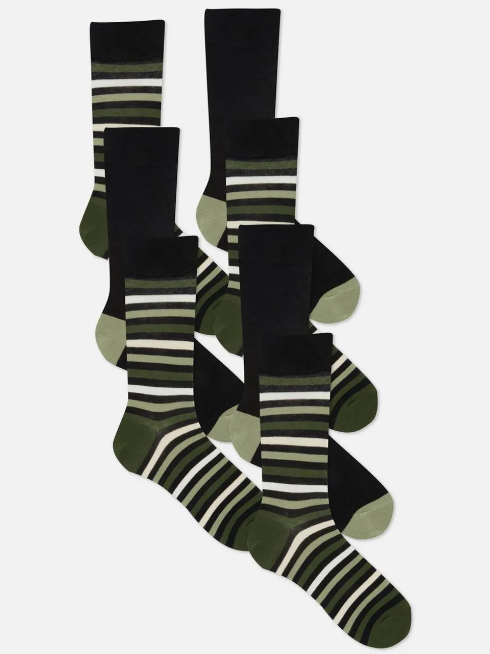 Skarpety w paski, 7 par