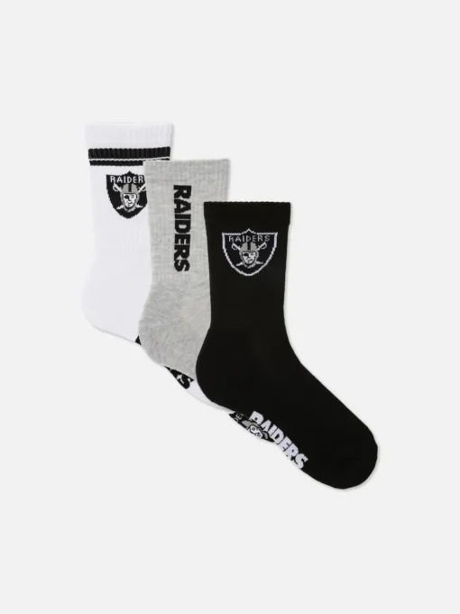 Skarpety z motywem NFL Raiders, 3 pary