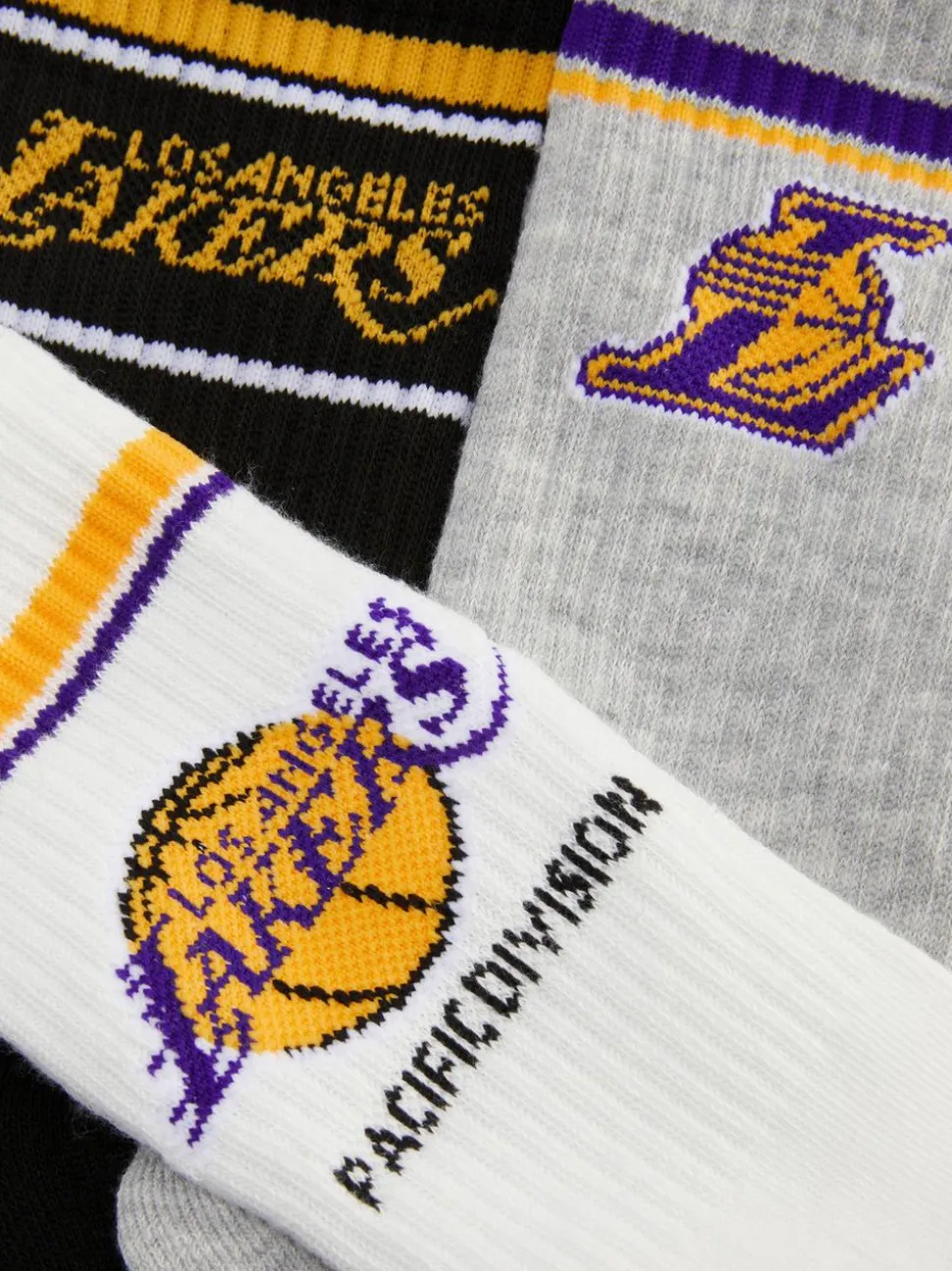 Skarpety za kostkę NBA Los Angeles Lakers, 3 pary