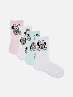 Skarpety za kostkę z motywem Myszki Minnie Disneya, 4 pary