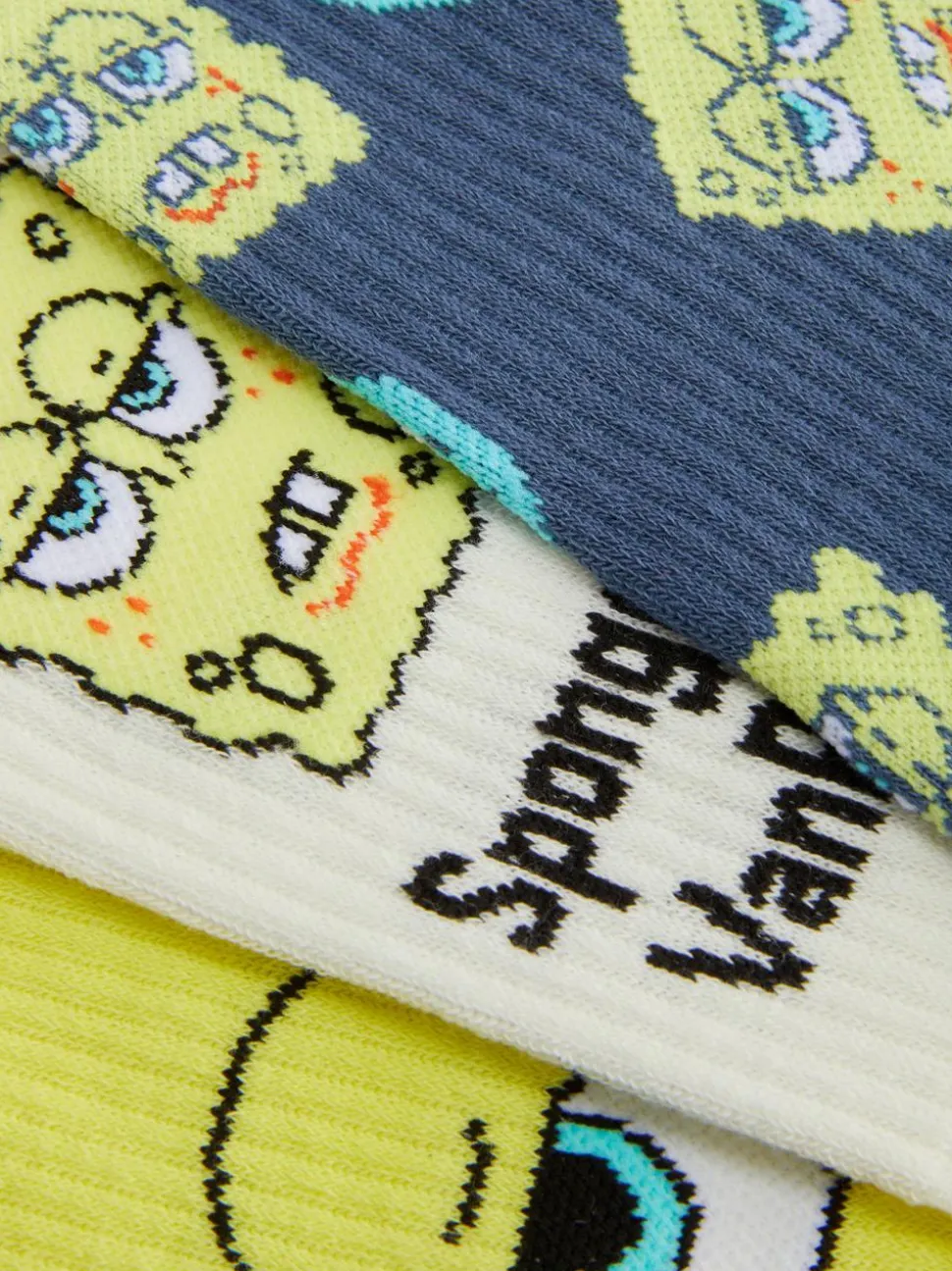 Skarpety ze SpongeBobem Kanciastoportym, 3 pary