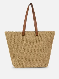 Słomkowa torba shopper