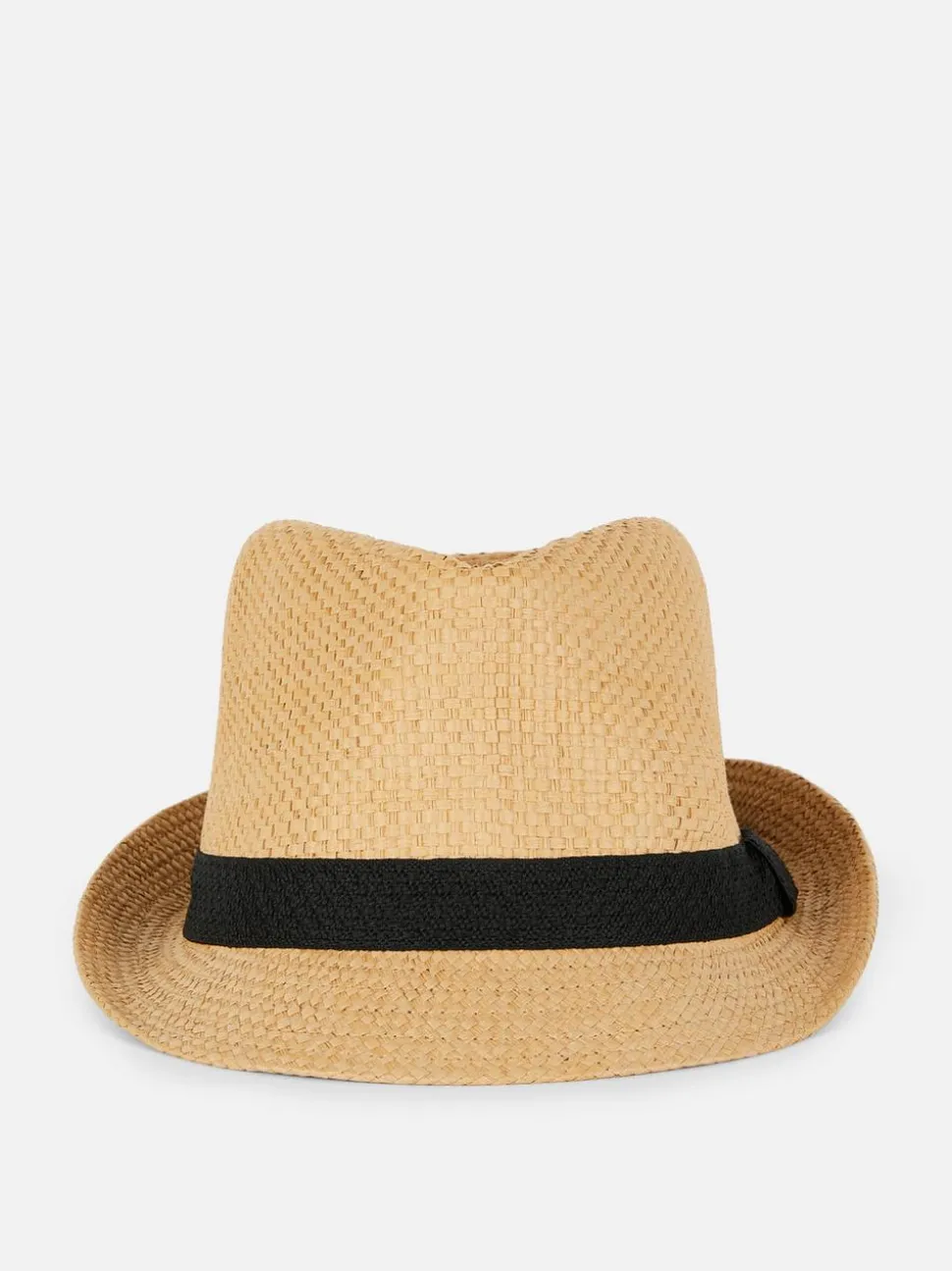 Słomkowy kapelusz typu trilby