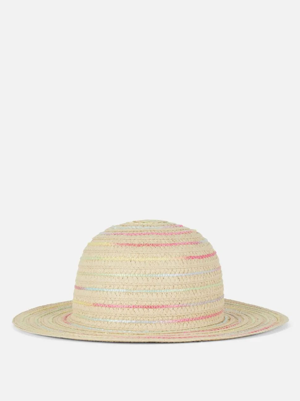 Słomkowy kapelusz w paski