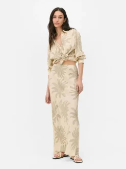 Spódnica maxi z nadrukiem Paula Echevarría