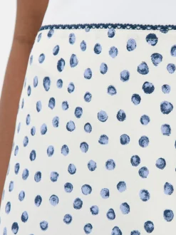 Spódnica maxi z nadrukiem w kwiaty