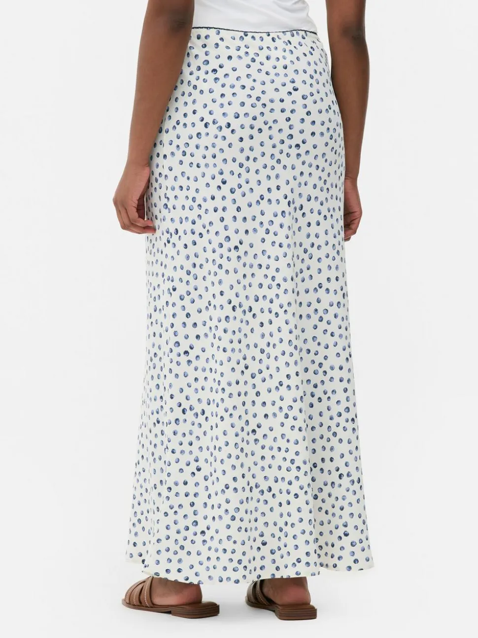 Spódnica maxi z nadrukiem w kwiaty