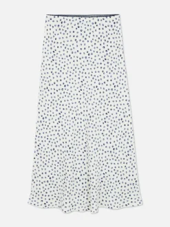 Spódnica maxi z nadrukiem w kwiaty