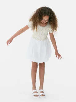 Spódnica z marszczonym obszyciem