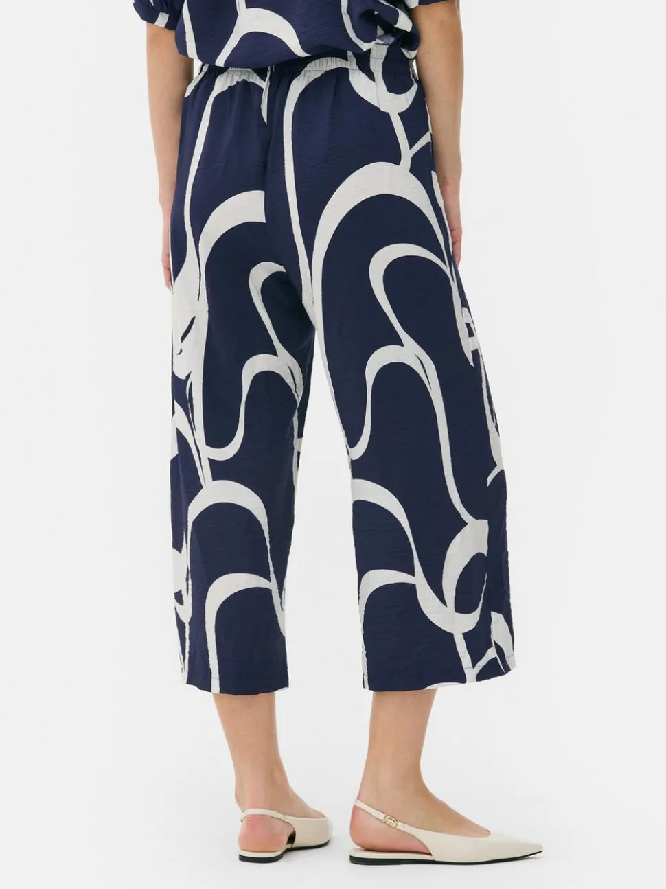 Spódnico-spodnie z nadrukiem