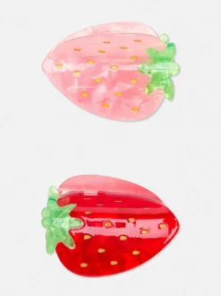 Spinki do włosów w kształcie truskawek, 2 szt.