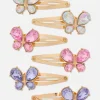 Spinki do włosów z motylkami, 6 szt.