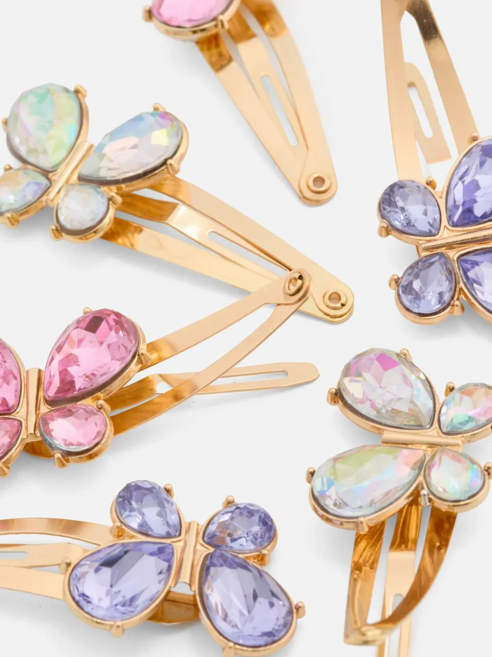 Spinki do włosów z motylkami, 6 szt.