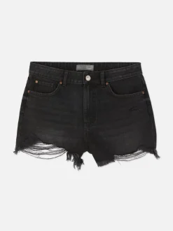 Spodenki jeansowe z przetarciami