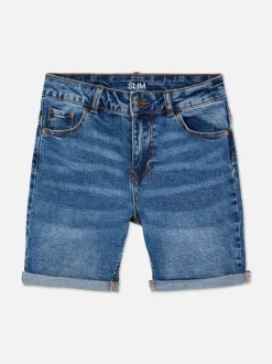 Spodenki jeansowe z wąskimi nogawkami