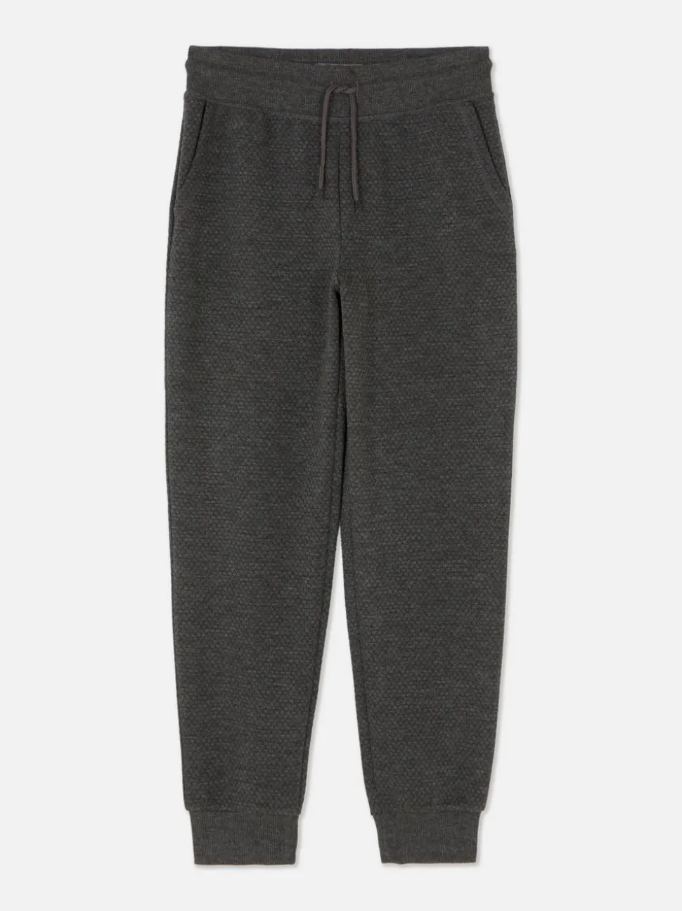 Spodnie dresowe z fakturą plastra miodu