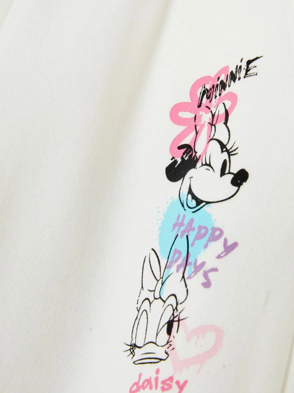 Spodnie dresowe ze ściągaczami i motywem Disneya