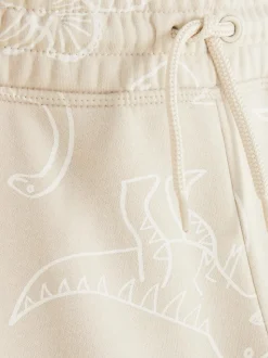 Spodnie dresowe ze szkicowanym nadrukiem