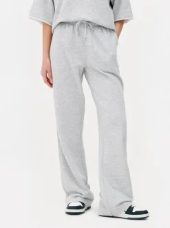 Spodnie dresowe ze sznurkiem i prostymi nogawkami
