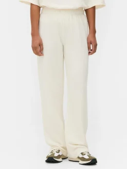 Spodnie dresowe ze sznurkiem i prostymi nogawkami