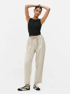 Spodnie dresowe ze sznurkiem w pasie